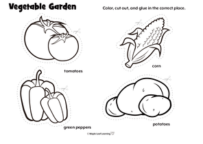 vegetable-garden-minibook-craft