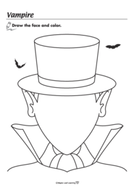 vampire-face-worksheet
